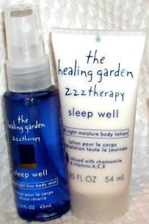 Healing Garden ZZZ Therapy Sleep Well Mist Lotion Set