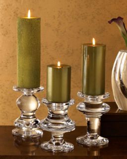 Baccarat Three Piece Candleholder   