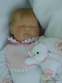 New in Box Berenguer Retired Very Sleepy Little Baby Doll in Bunting