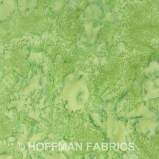 Hoffman Bali Watercolors Paisley Green Fabric Quilt Yard Solid Batik