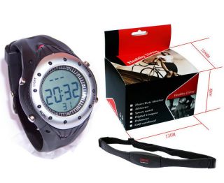 Fitness Heart Rate Monitor Stopwatch Wireless Diving 30M Waterproof W