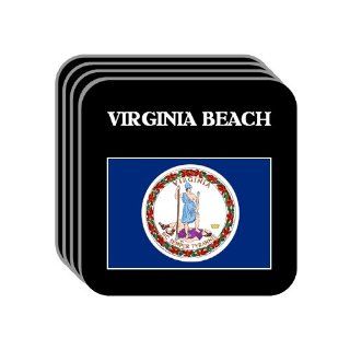 US State Flag   VIRGINIA BEACH, Virginia (VA) Set of 4