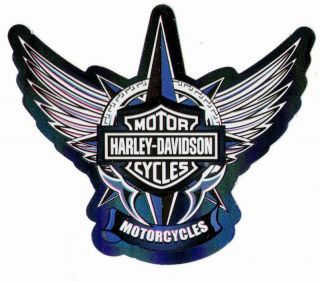 Harley Davidson Bar Shield Freedom Blue Logo Stickers
