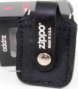 zippo harley davidson black lighter pouch case holder belt loop sheath