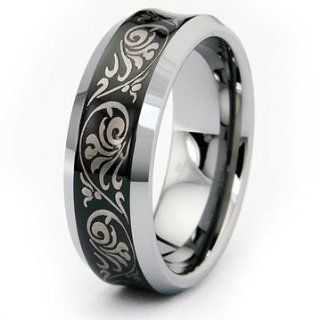  Carbide Laser Engraved Wedding Band Ring Sz 13.0 Jewelry 