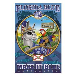 Florida Blue, Democraticville Wall Decal 24 x 32 cm
