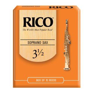  Rico Soprano Sax Reeds, Strength 3.5, 10 pack Musical Instruments
