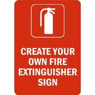 OWN FIRE EXTINGUISHER SIGN Glow Aluminum, 14 x 10