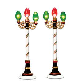 Dept 56 Village Accessories Holiday Street Lamps