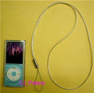 iPod Nano 4th Gen Crystal Clear Case Neck Lanyard Strap