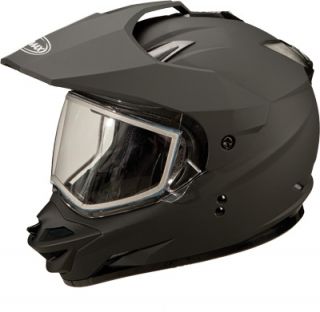  GM11S Sport Snowmobile Helmet Flat Black Electric Shield Snow