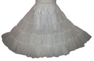 Girls New ICM White Tea Length Crinoline Slip Petticoat