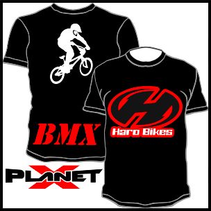 Haro BMX Old Style Bike T Shirt Jersey Polo Planet X