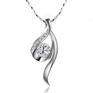  0ct Round Cut Lab Diamond Elegant Heaven Eye Pendant Necklace