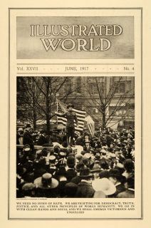  Military Army World War I Speech WWI Original Historic Image