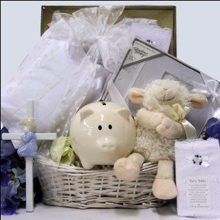 Bless This Baby Boy Christening/Baptism Gift Basket 