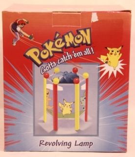 Pokemon Revolving Lamp by Interior Consumer Products MIB