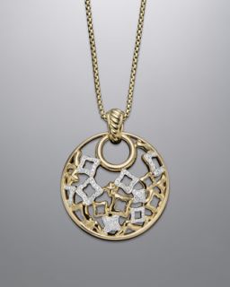 David Yurman Tapestry Pendant, Pave Diamonds   