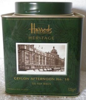 Harrods Knightsbridge Heritage Ceylon Afternoon No. 16 Tea Bin ONLY
