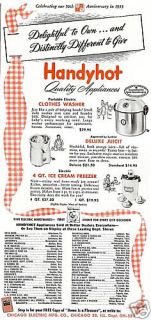 50s Handyhot Appliance Ad Clothes Washer Juicit