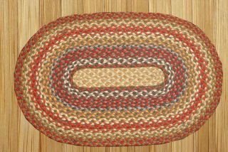 Honey Vanilla Ginger Braided Area Rug Various Sizes Available