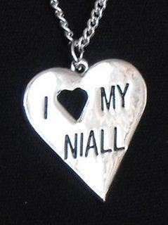 One Direction Jewellery Niall Horan Heart Necklace Silver Plated