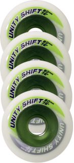  Inline Skate Wheels 80mm 76a Unity Shift Roller Hockey x4 Green