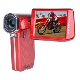   Gigaware HD 1080p Camcorder (Red) Model 16 998 Electronics