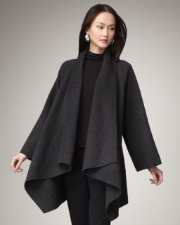 Eileen Fisher Wool Cascade Coat   