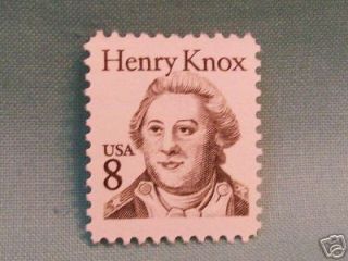  8 Cent Henry Knox USA Postage Stamp Unused