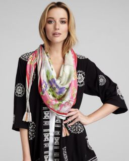 Johnny Was Collection Aja Printed Scarf   