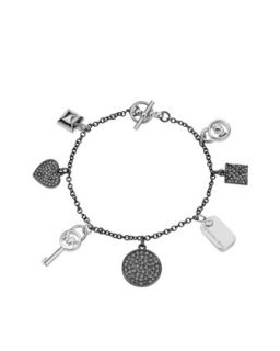 Michael Kors Dainty Charm Bracelet, Silver Color   