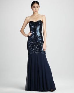 Strapless Sequined Dress  