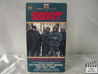 Shoot VHS Cliff Robertson Ernest Borgnine Henry Silva