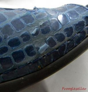 Helle Comfort Womens Slingback Sandals Shoes 6 5 M EUR 37 Blue Leather