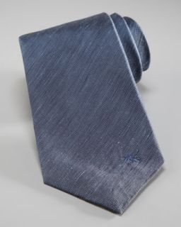 Burberry Linen/Silk Solid Tie, Navy   