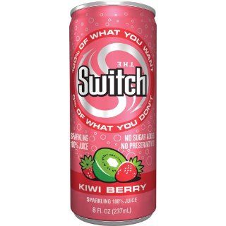 The Switch Sparkling Juice, Kiwi Berry, 8 Ounce Cans (Pack of 24