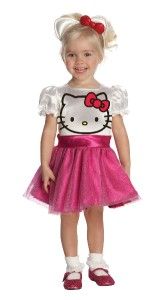new hello kitty girls dress up tu costume toddler 2 4 pink child small