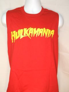 Hulk Hogan Hulkamania Red Sleeveless T Shirt New