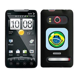 Smiley World Brazilian Flag on HTC Evo 4G Case 