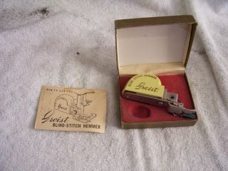 Vintage GREIST/SINGER Blind Stitch Hemmer/Attachment for sew. Machines