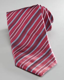 Armani Collezioni Mixed Stripe Tie, Red   