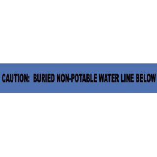 NON DETECTABLE UNDERGROUND TAPE, CAUTION BURIED NON POTABLE WATER LINE