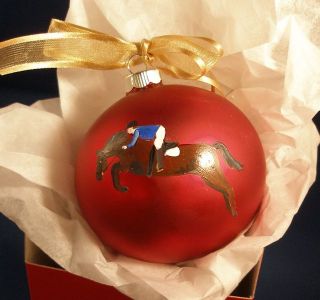 hand painted christmas ornament by painted pooches