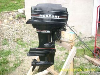 1988 Mercury 35 HP outboard motor Used One Owner clean Running Nice L