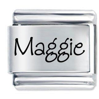 Pugster Name Maggie Italian Charms Jewelry 