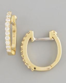 Y177L Roberto Coin Pave Diamond Horseshoe Earrings