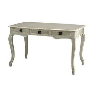 Currey and Company 3049 Salon   Writing Desk, French Gray