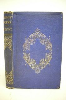 1864 Signed William Cullen Bryant Poems to Henry Field