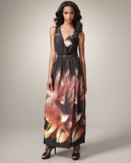 Magaschoni Belted Maxi Dress   